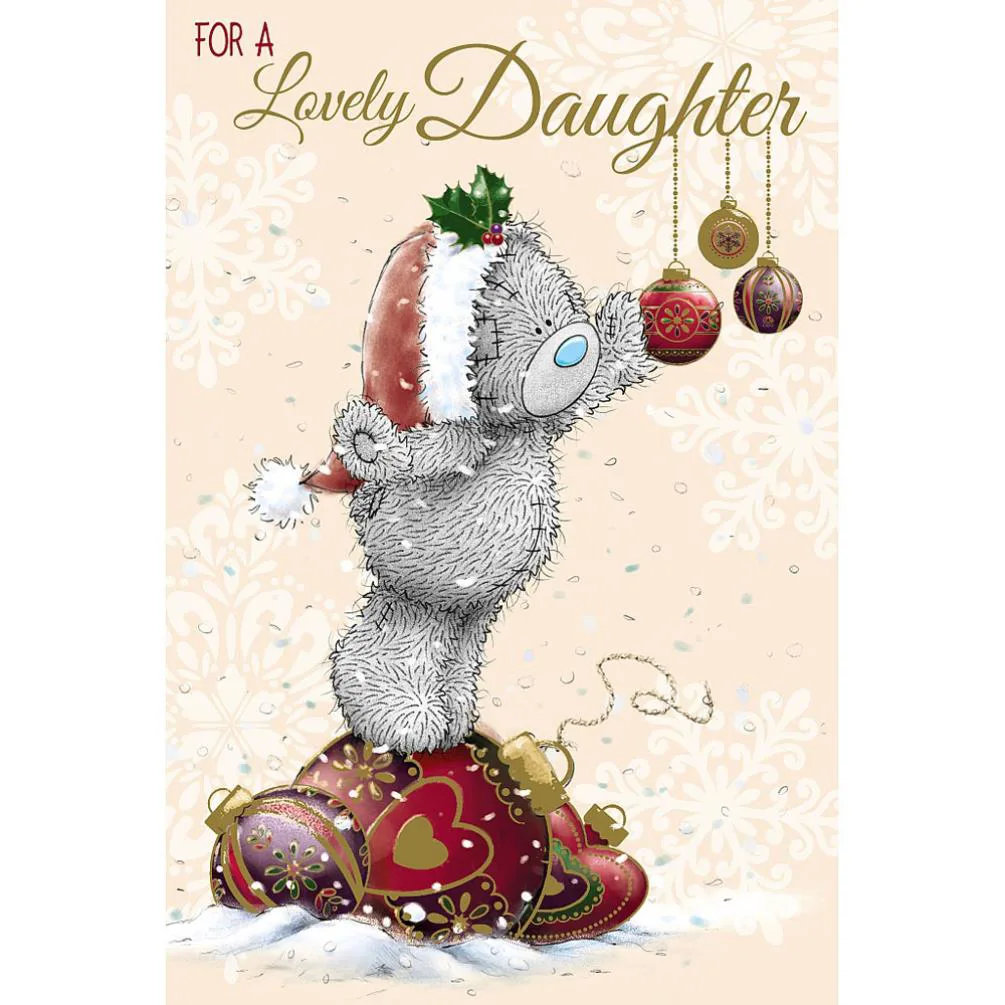 Lovely Daughter Me to You Bear Christmas Card