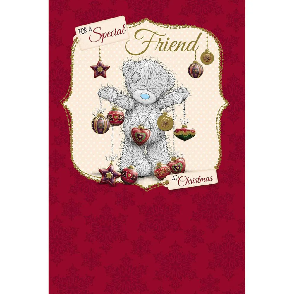 Special Friend Me to You Bear Christmas Card