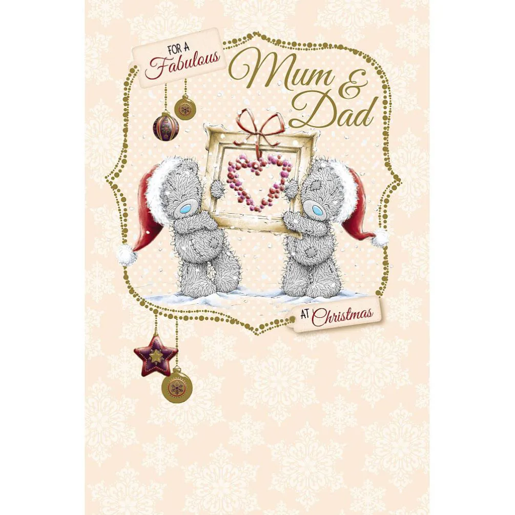Mum And Dad Me to You Bear Christmas Card