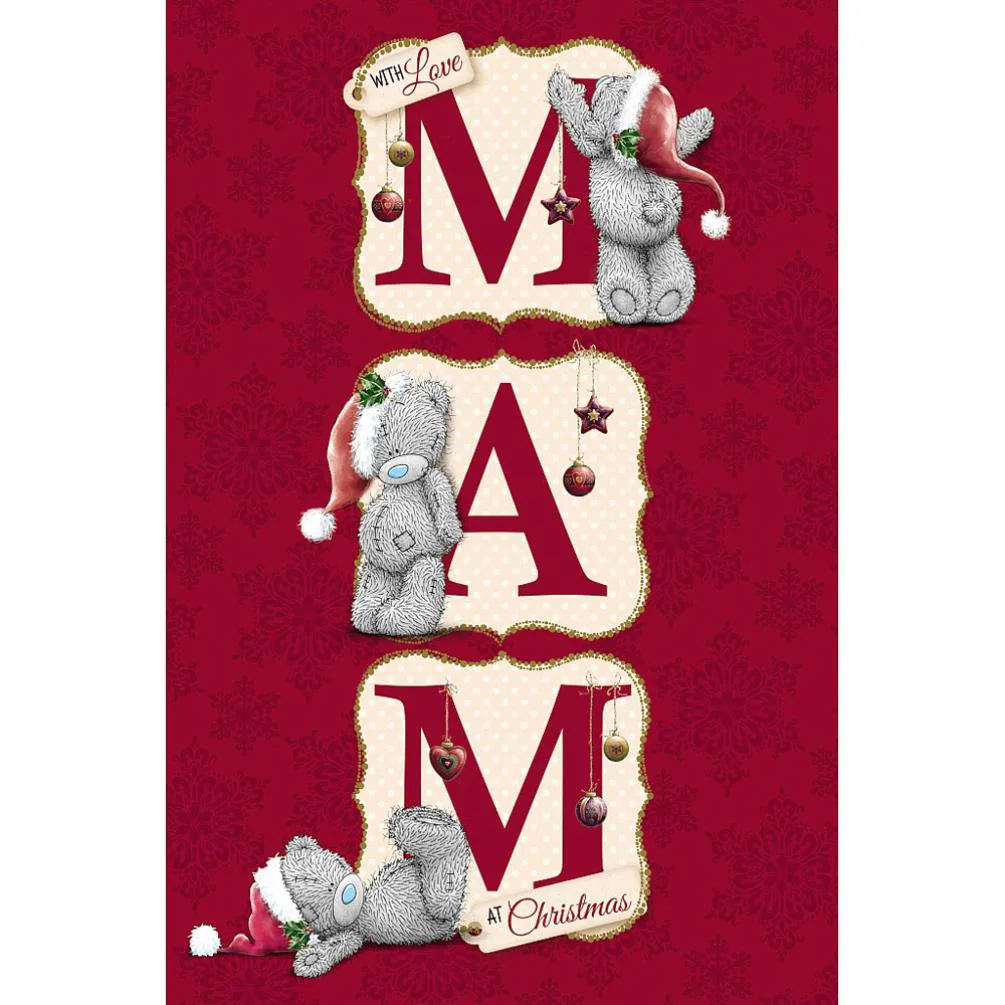 Mam Me to You Bear Christmas Card
