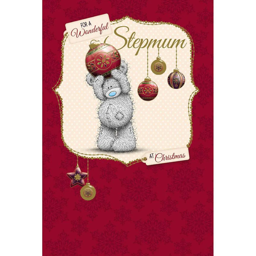 Stepmum Me to You Bear Christmas Card
