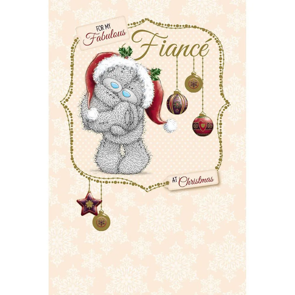 Fiance Me to You Bear Christmas Card