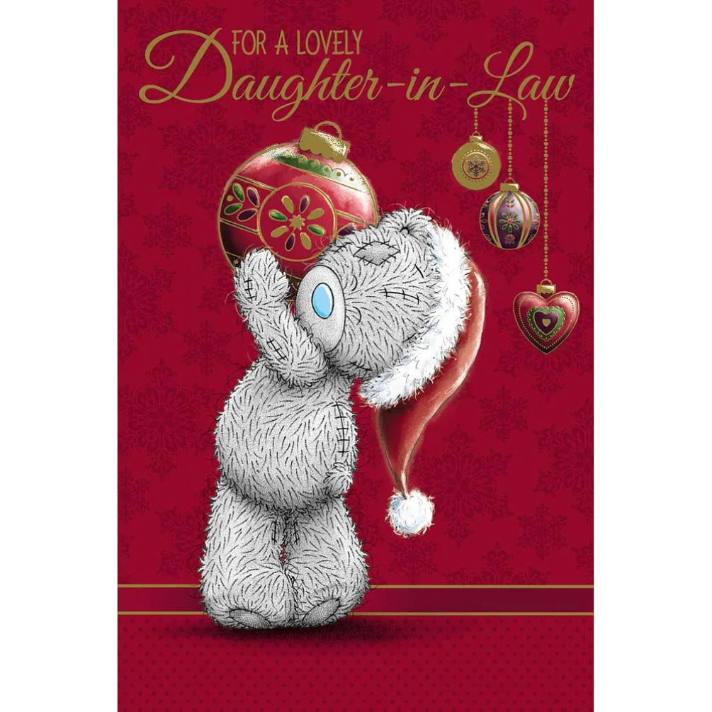 Daughter In Law Me to You Bear Christmas Card