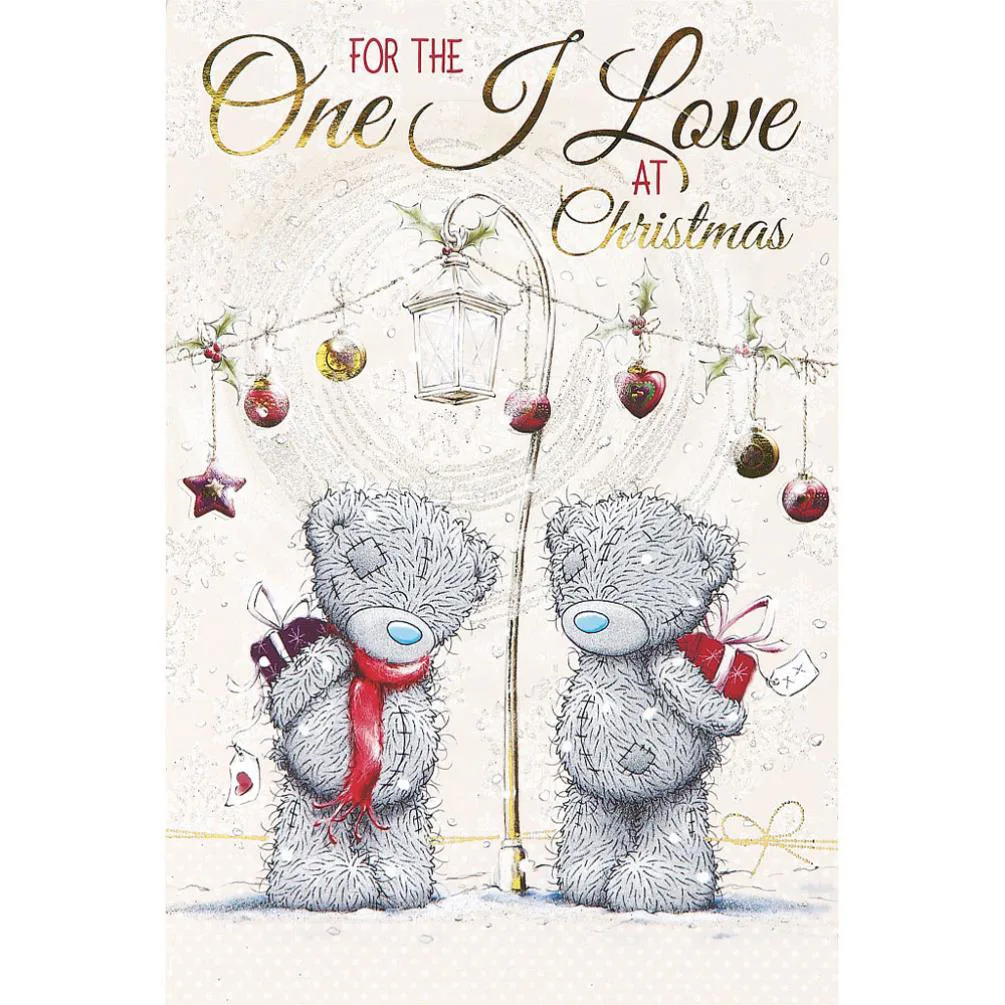 One I Love Me to You Bear Christmas Card