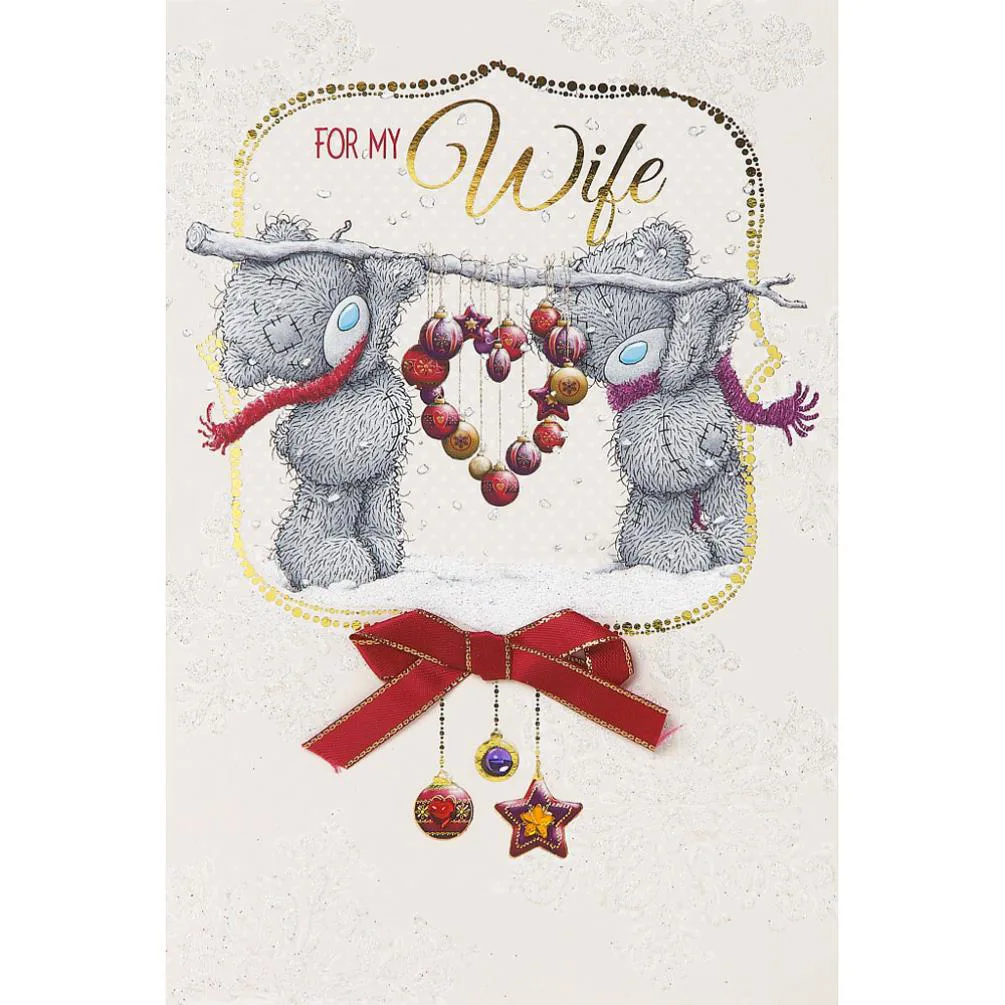 Wife Me to You Bear Christmas Card