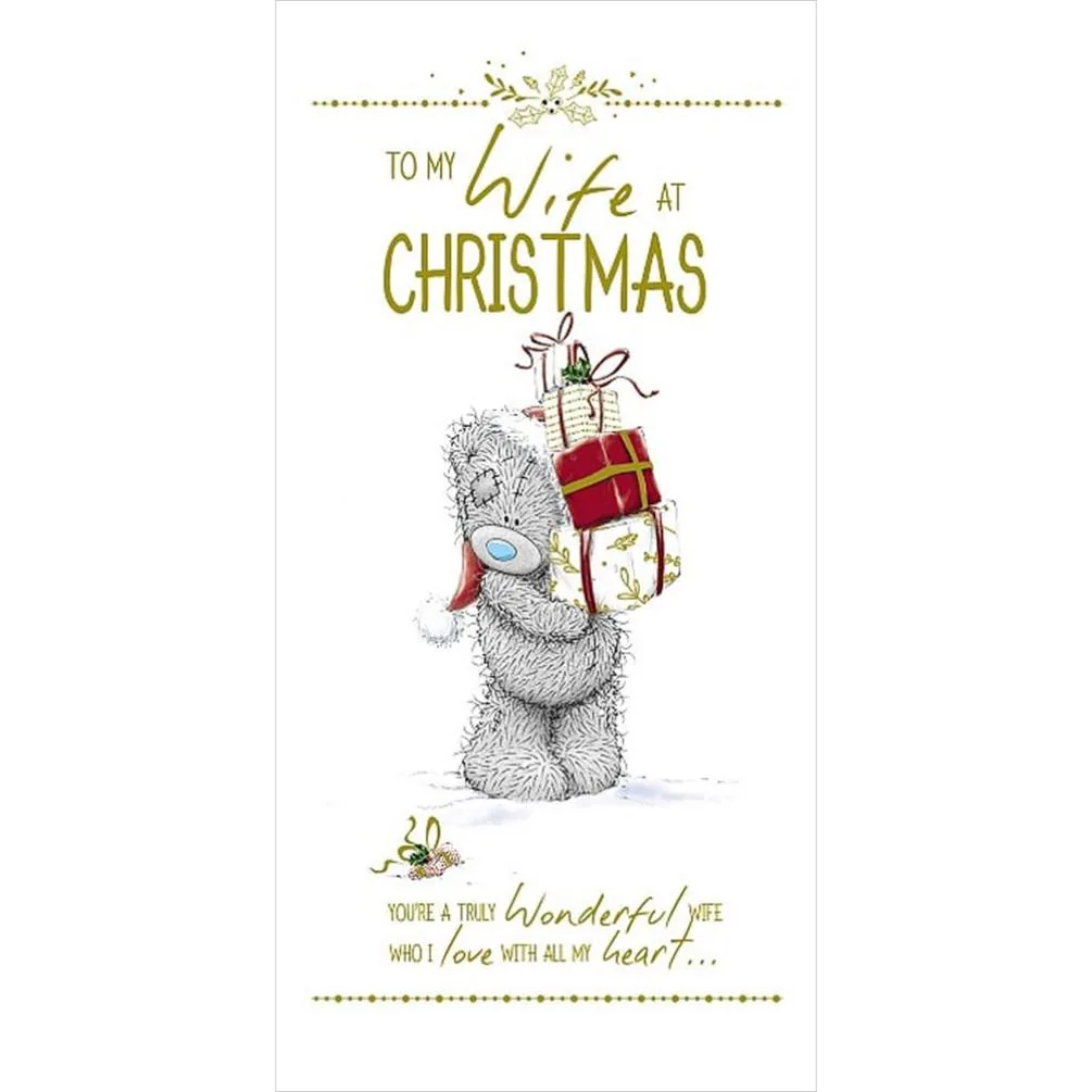 To My Wife At Christmas Me to You Bear Christmas Card