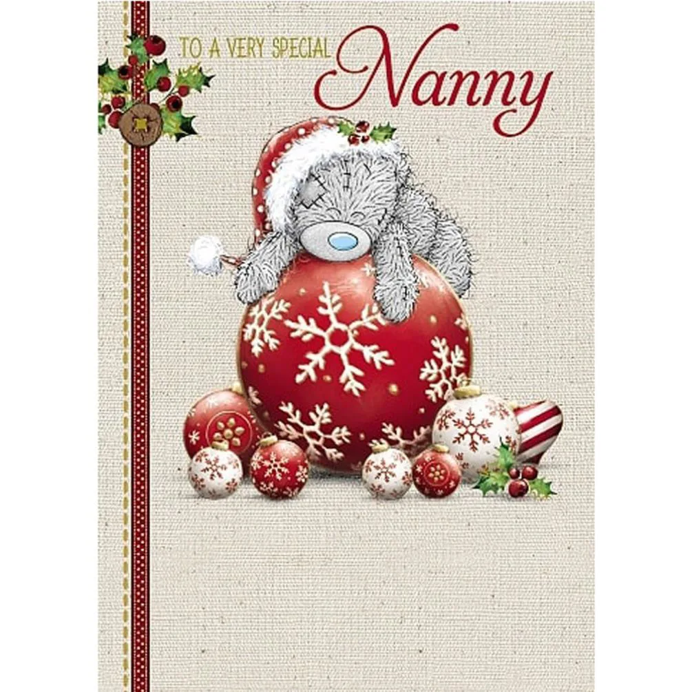Very Special Nanny Me to You Bear Christmas Card