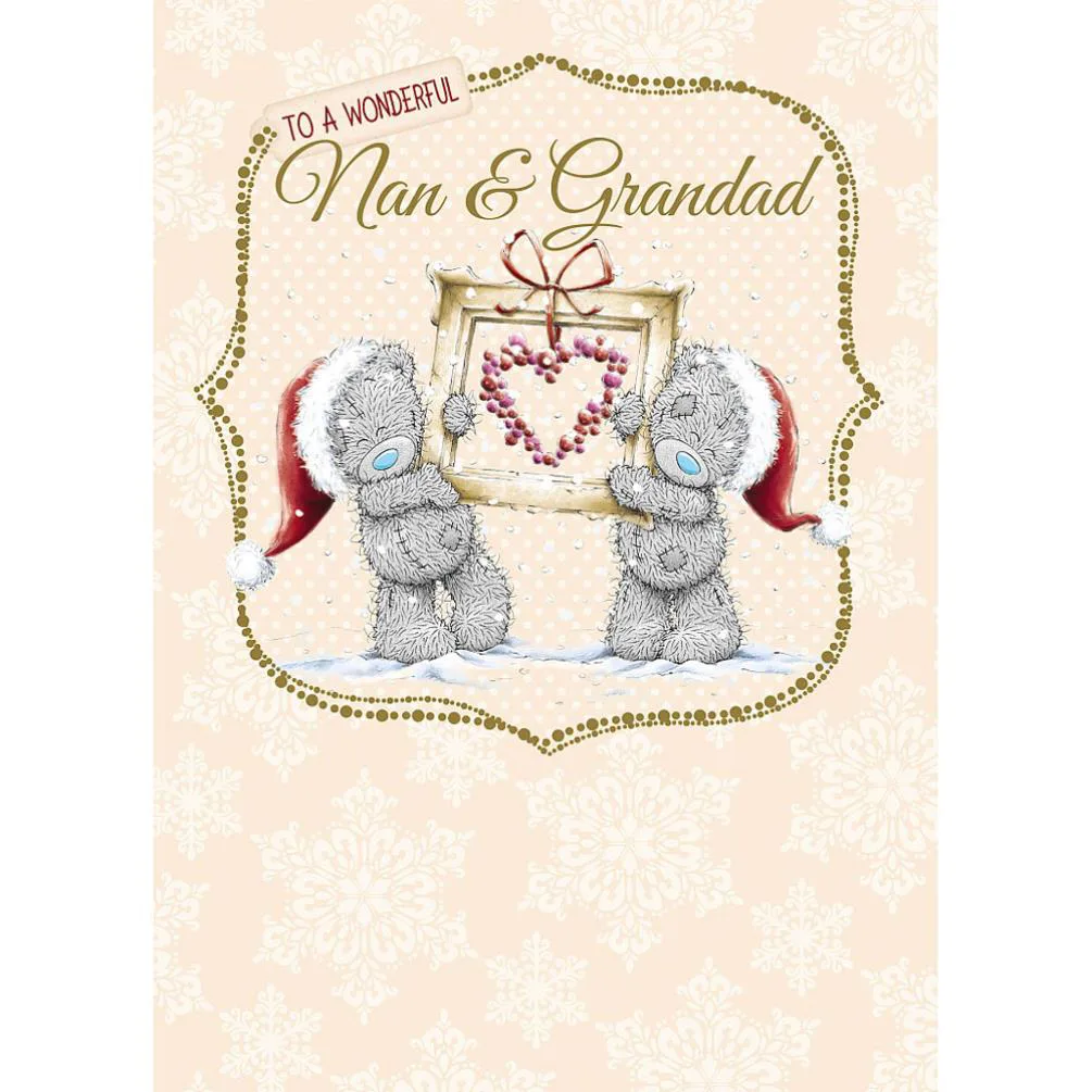 Nan And Grandad Me to You Bear Christmas Card