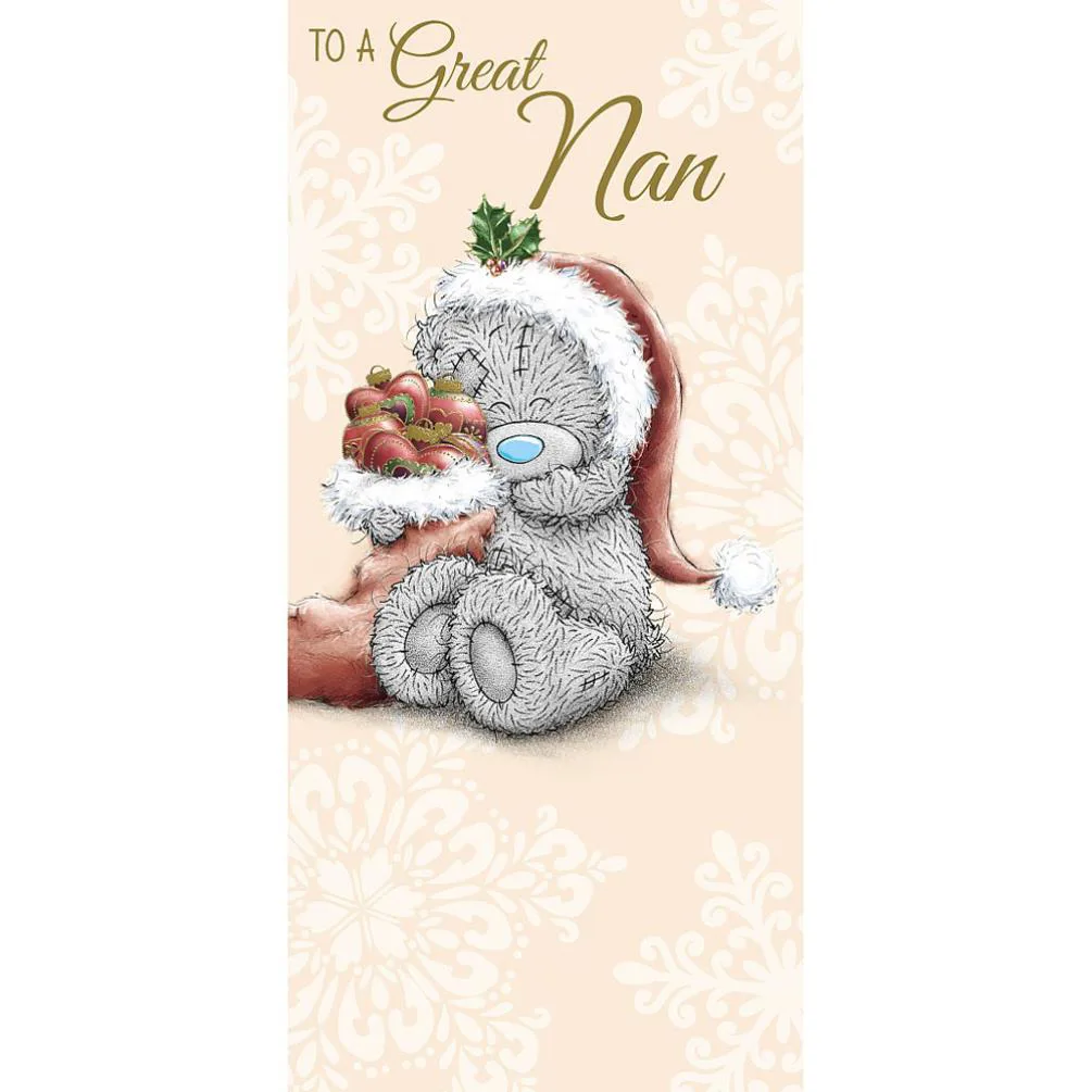 Great Nan Me to You Bear Christmas Card