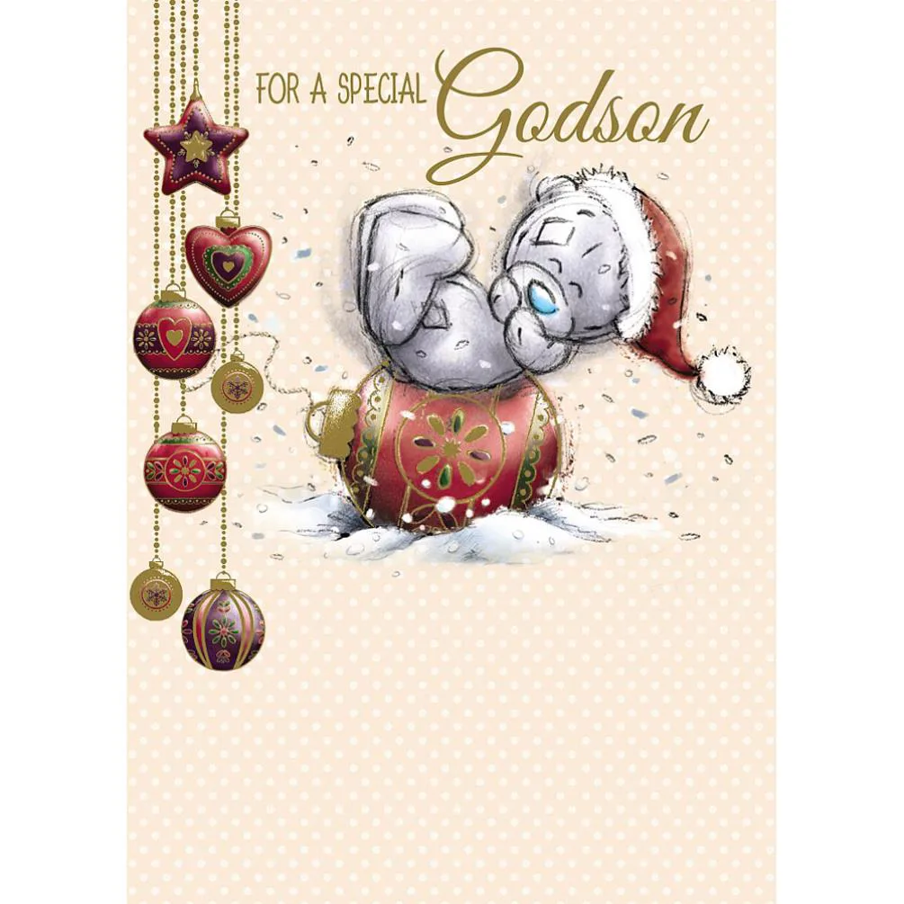 Special Godson Me to You Bear Christmas Card