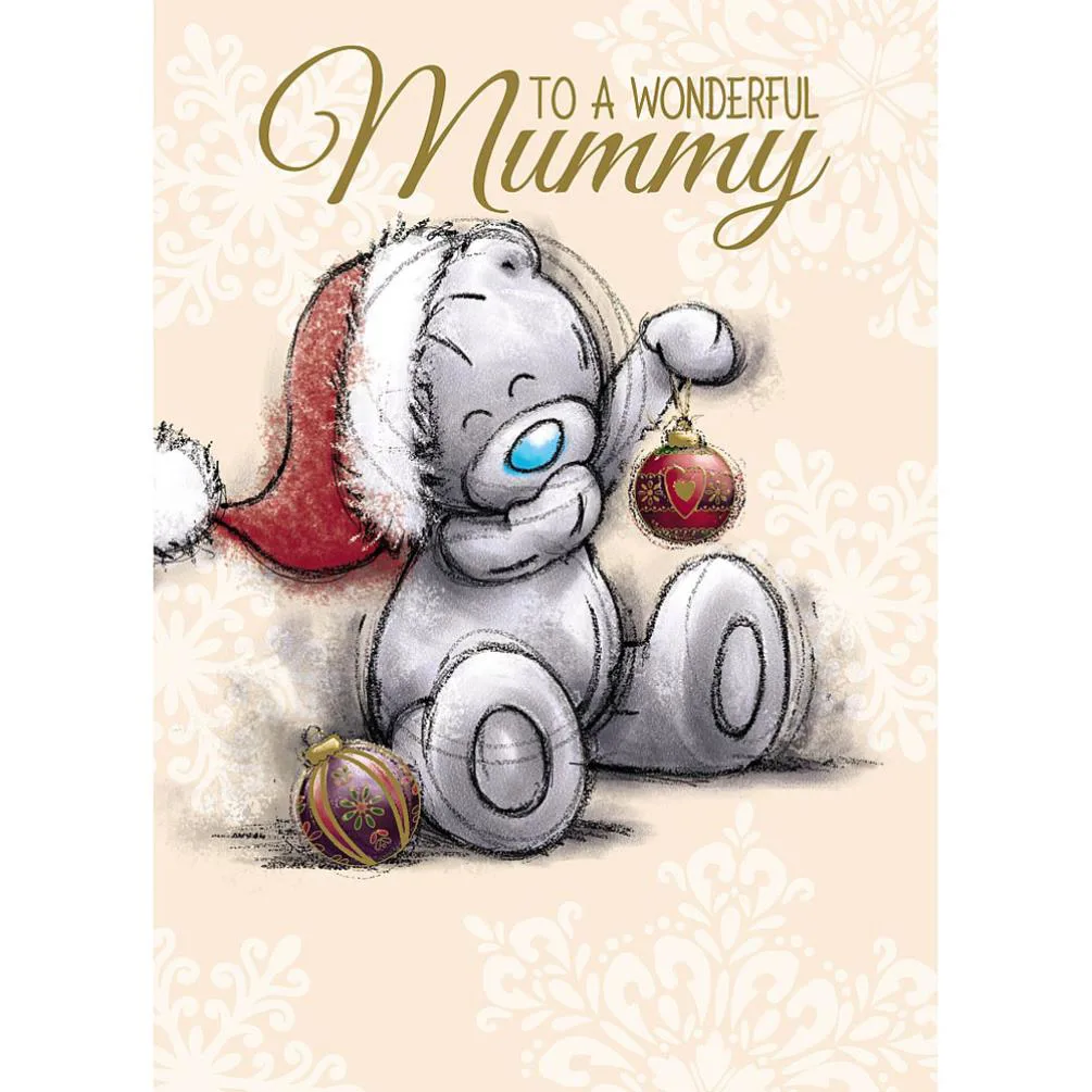 Wonderful Mummy Me to You Bear Christmas Card