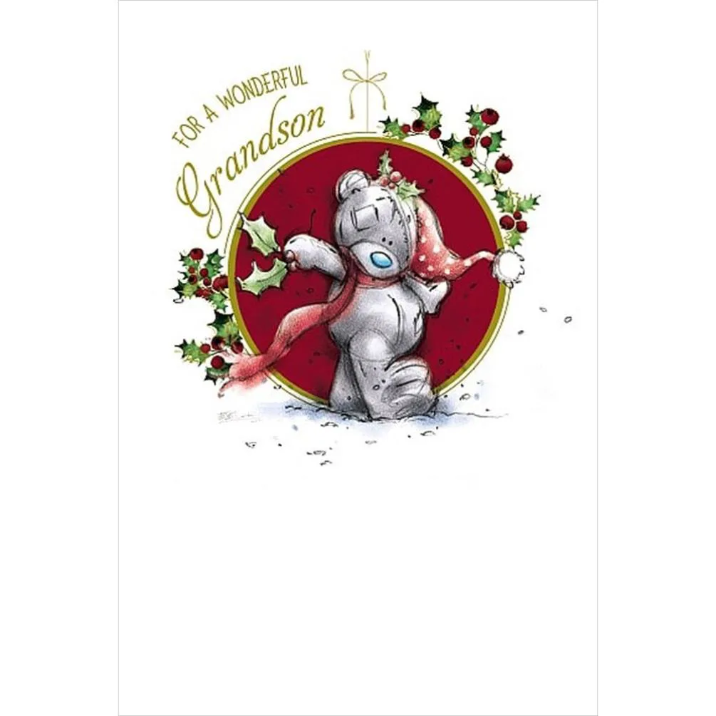 Wonderful Grandson Me to You Bear Christmas Card