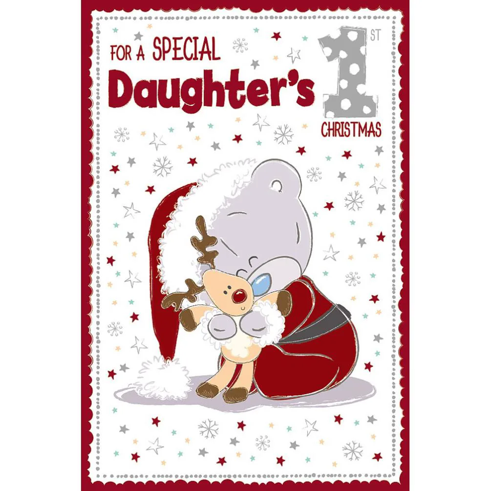 Daughters 1st Xmas Me to You Bear Christmas Card