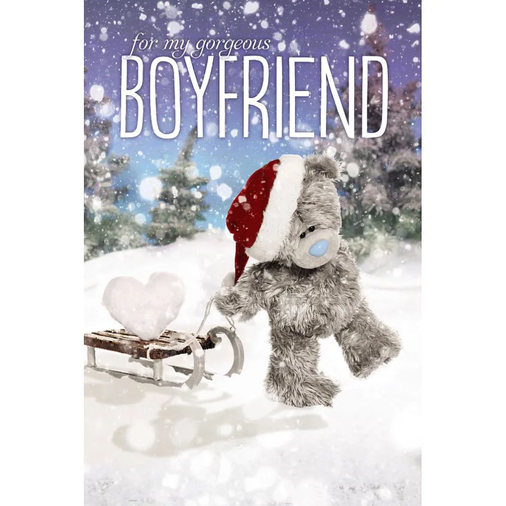 3D Holographic Boyfriend Me to You Bear Christmas Card
