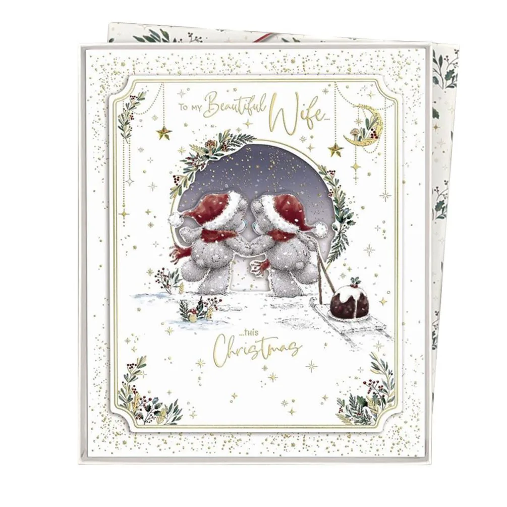 Beautiful Wife Me to You Bear Boxed Christmas Card