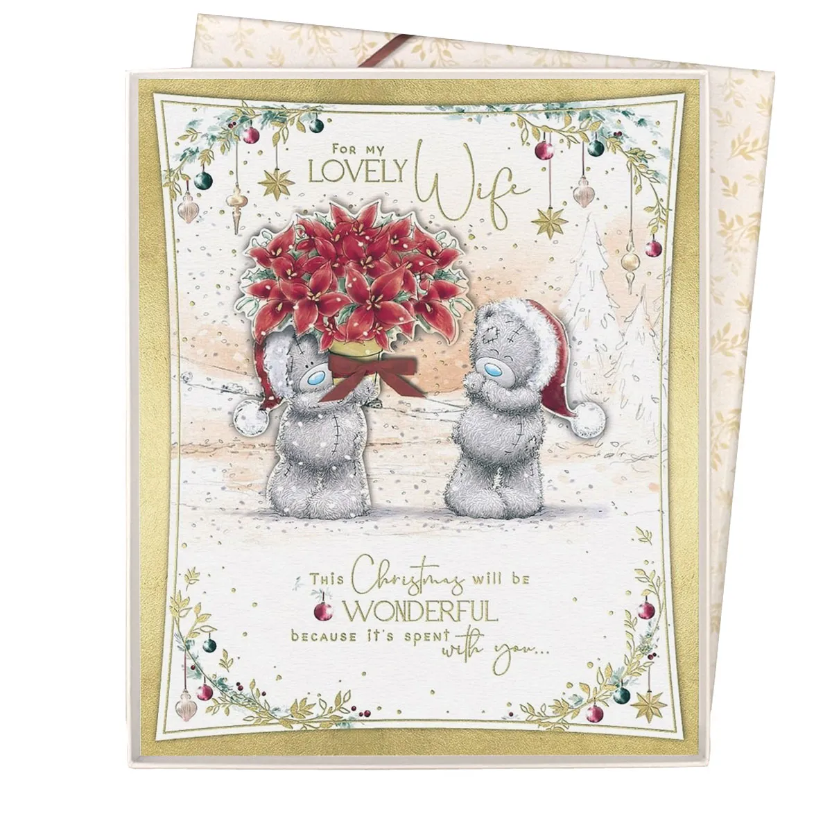 Lovely Wife Me to You Bear Boxed Christmas Card