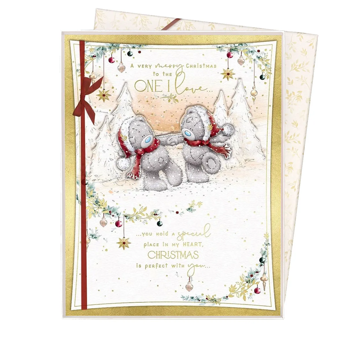 One I Love Me to You Bear Boxed Christmas Card
