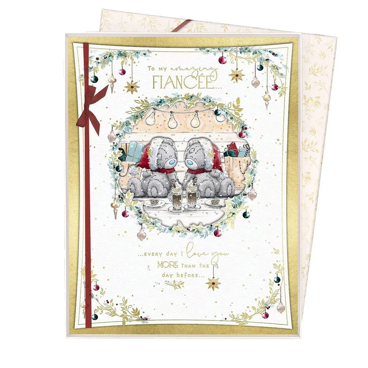 Amazing Fiancee Me to You Bear Boxed Christmas Card