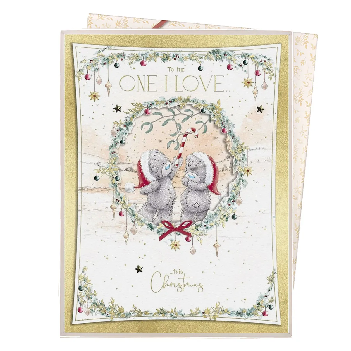 One I Love Me to You Bear Giant Luxury Boxed Christmas Card