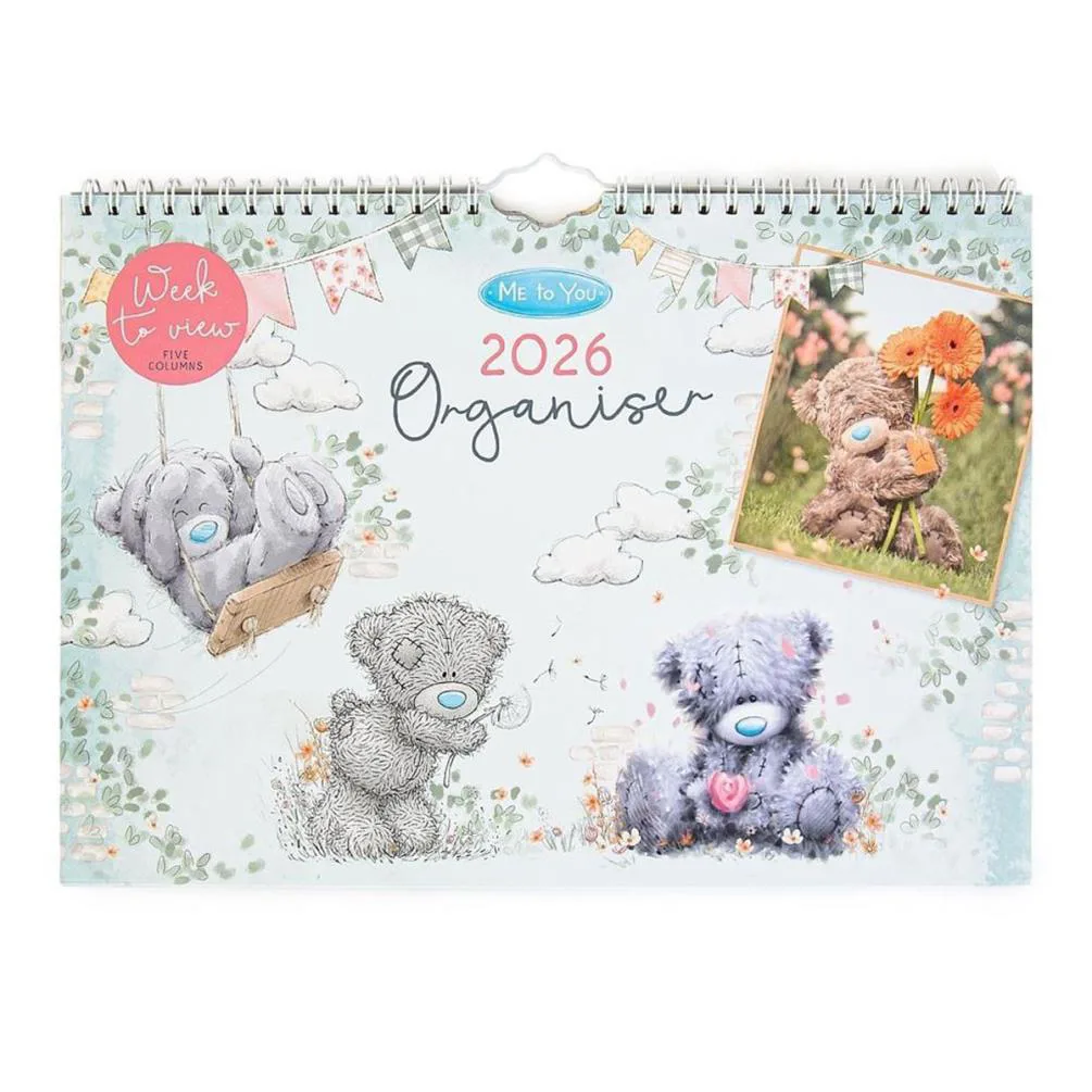 2026 Me to You Bear A4 Week to View Family Organiser