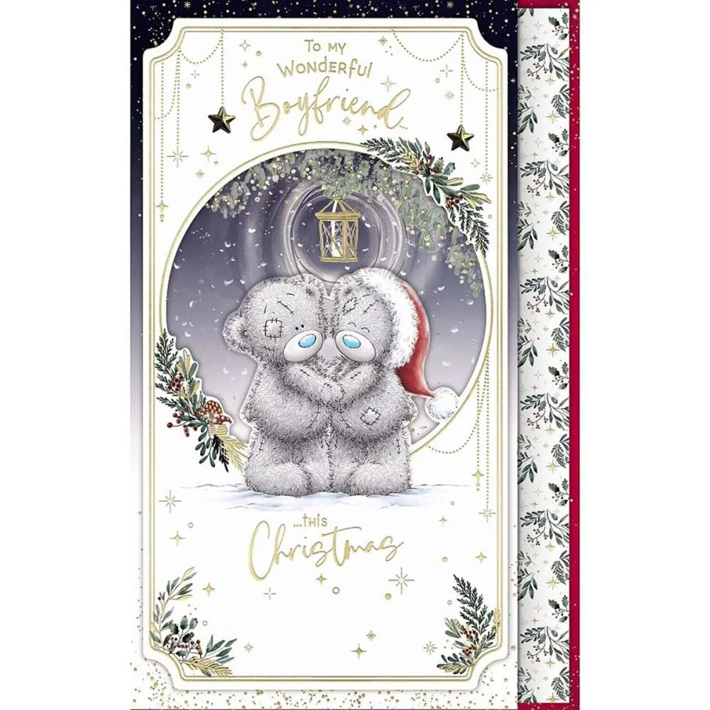 Wonderful Boyfriend Handmade Me to You Bear Christmas Card