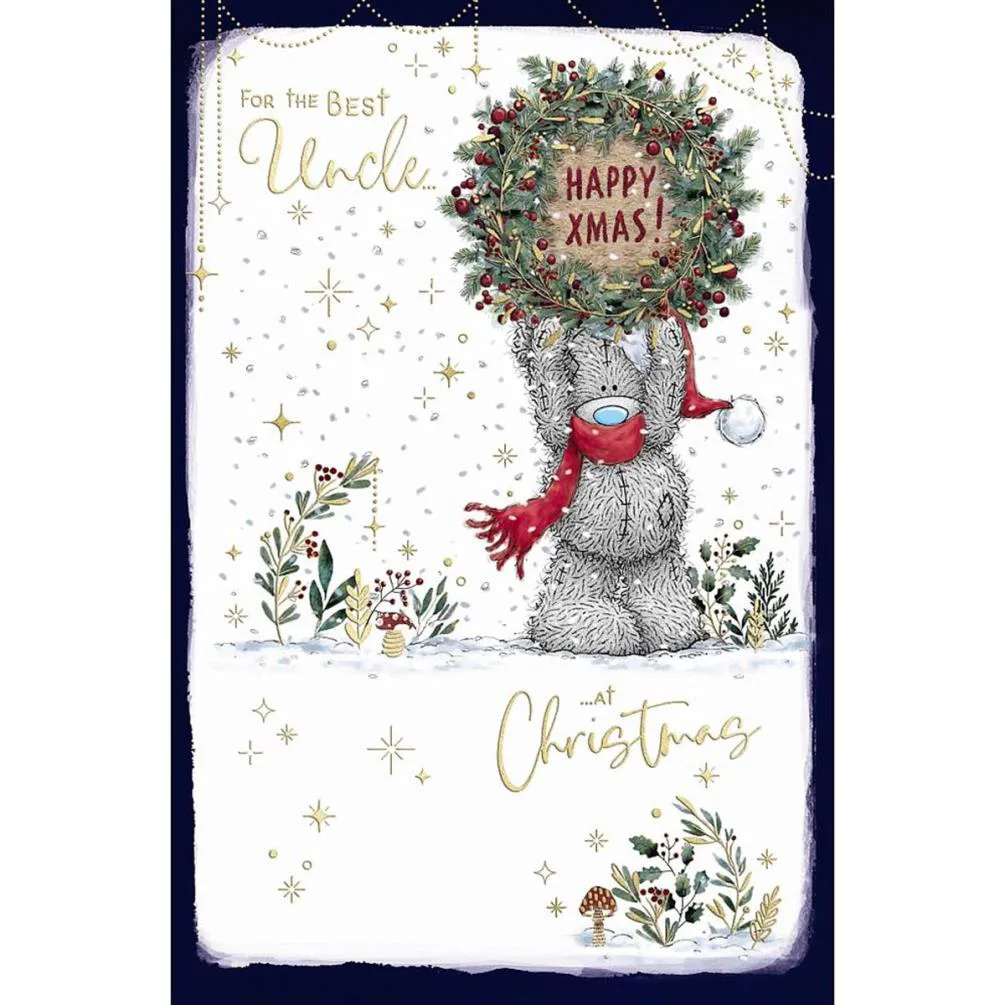 Best Uncle Me to You Bear Christmas Card