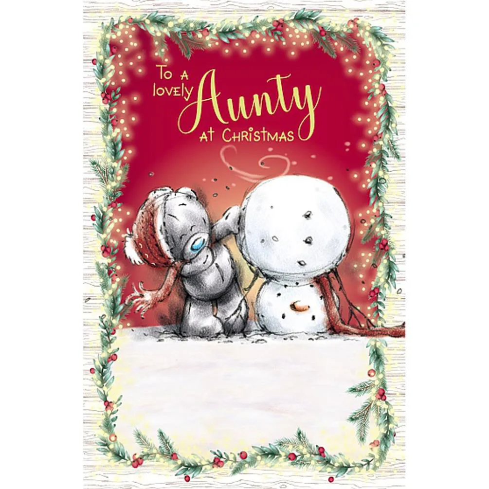 Lovely Aunty Me to You Bear Christmas Card