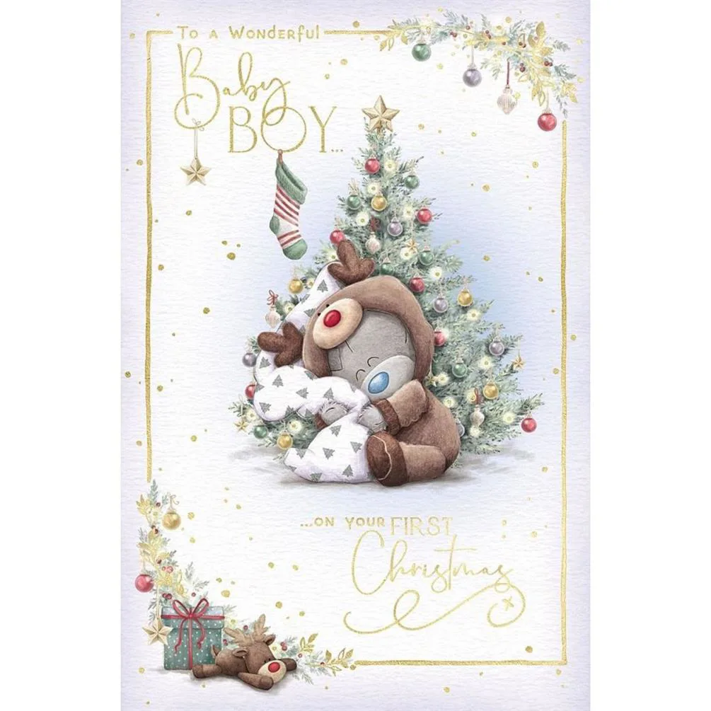 Baby Boy's 1st Christmas Me to You Bear Christmas Card