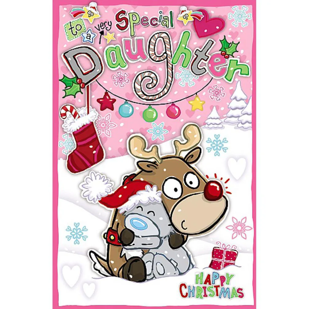 Special Daughter My Dinky Me to You Bear Christmas Card