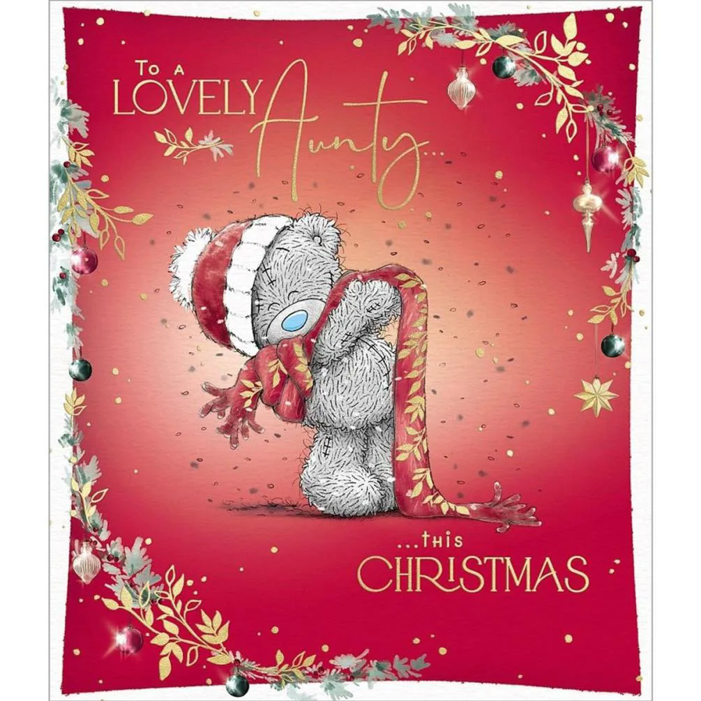 Lovely Aunty Me to You Bear Christmas Card