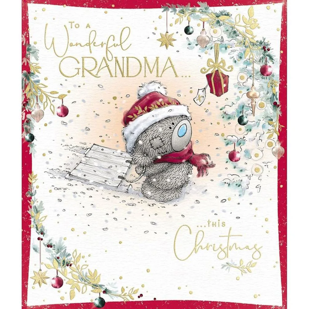 Wonderful Grandma Me to You Bear Christmas Card