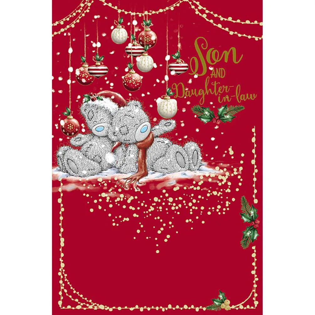Son & Daughter In Law Me To You Bear Christmas Card