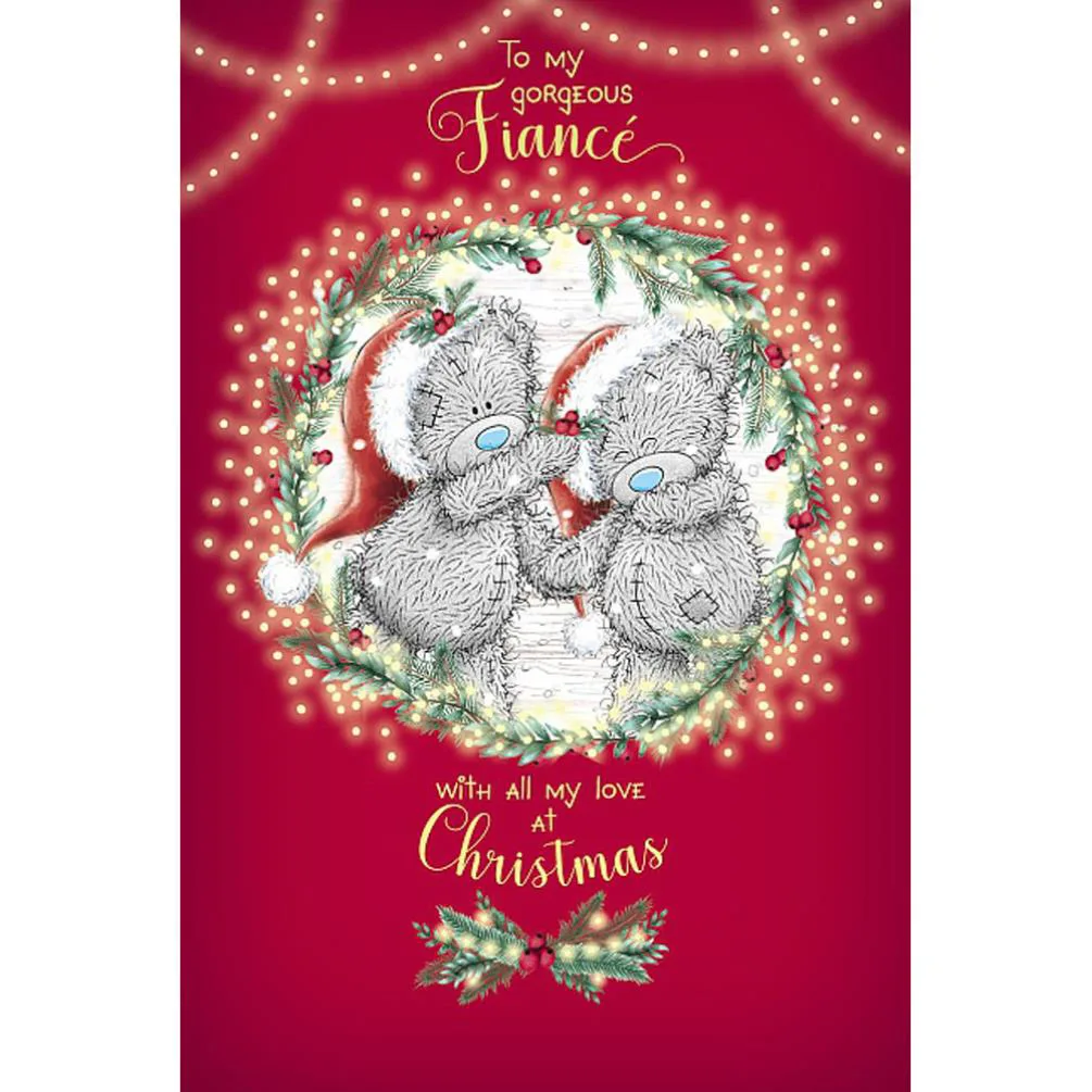Gorgeous Fiancé Me to You Bear Christmas Card