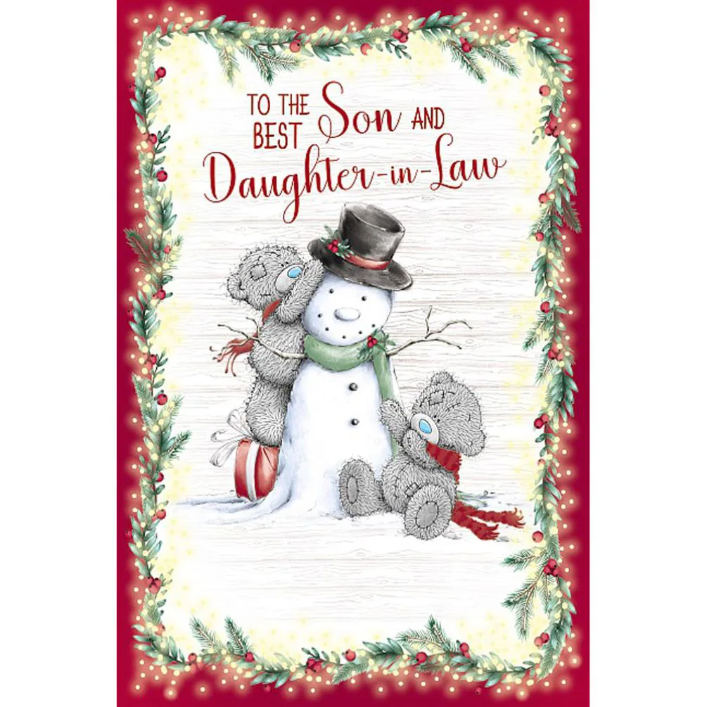 Son & Daughter In Law Me to You Bear Christmas Card