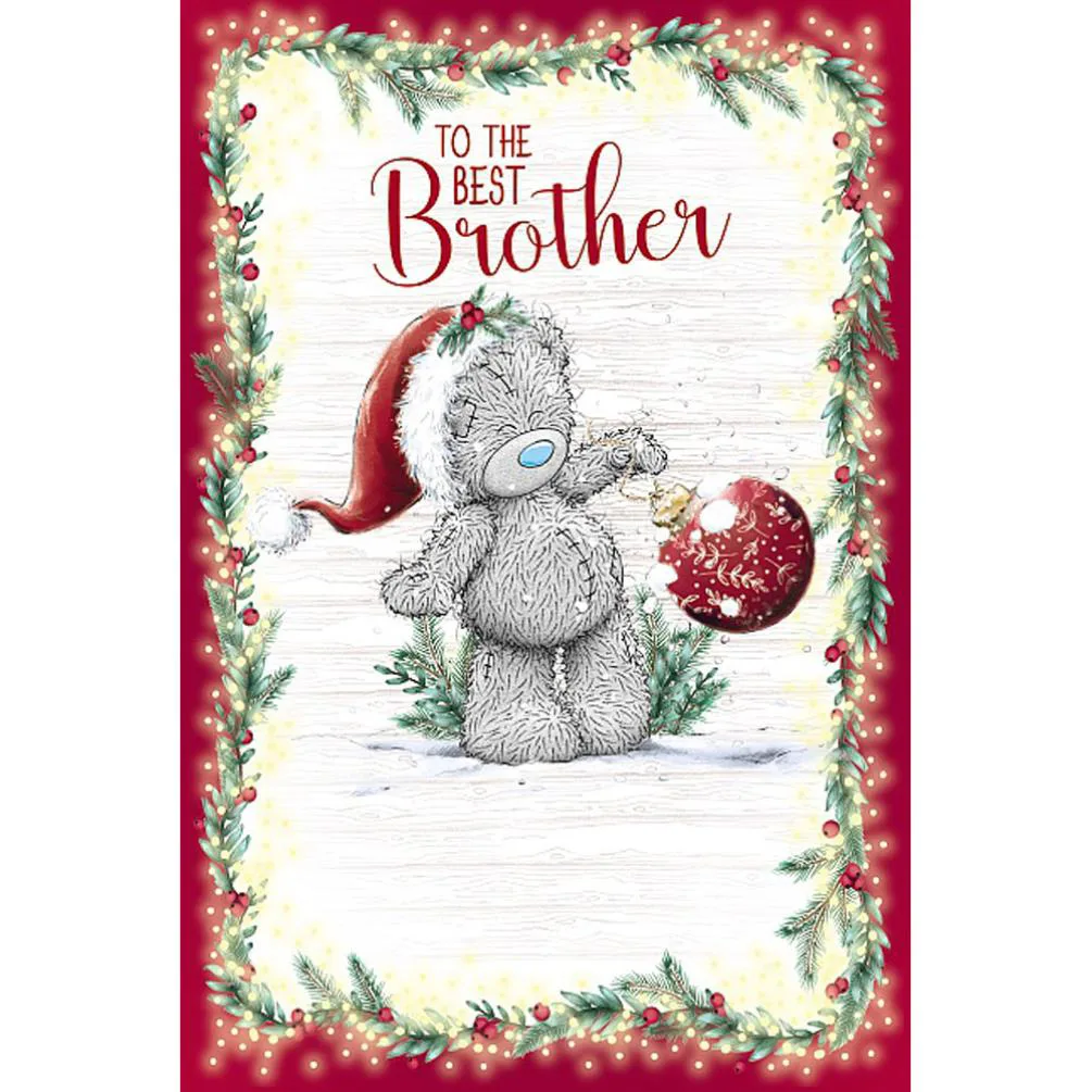 To The Best Brother Me to You Bear Christmas Card