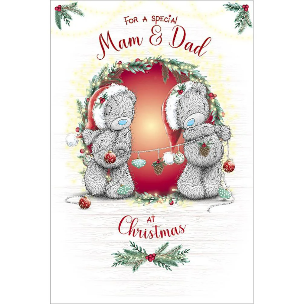 Special Mam & Dad Me to You Bear Christmas Card