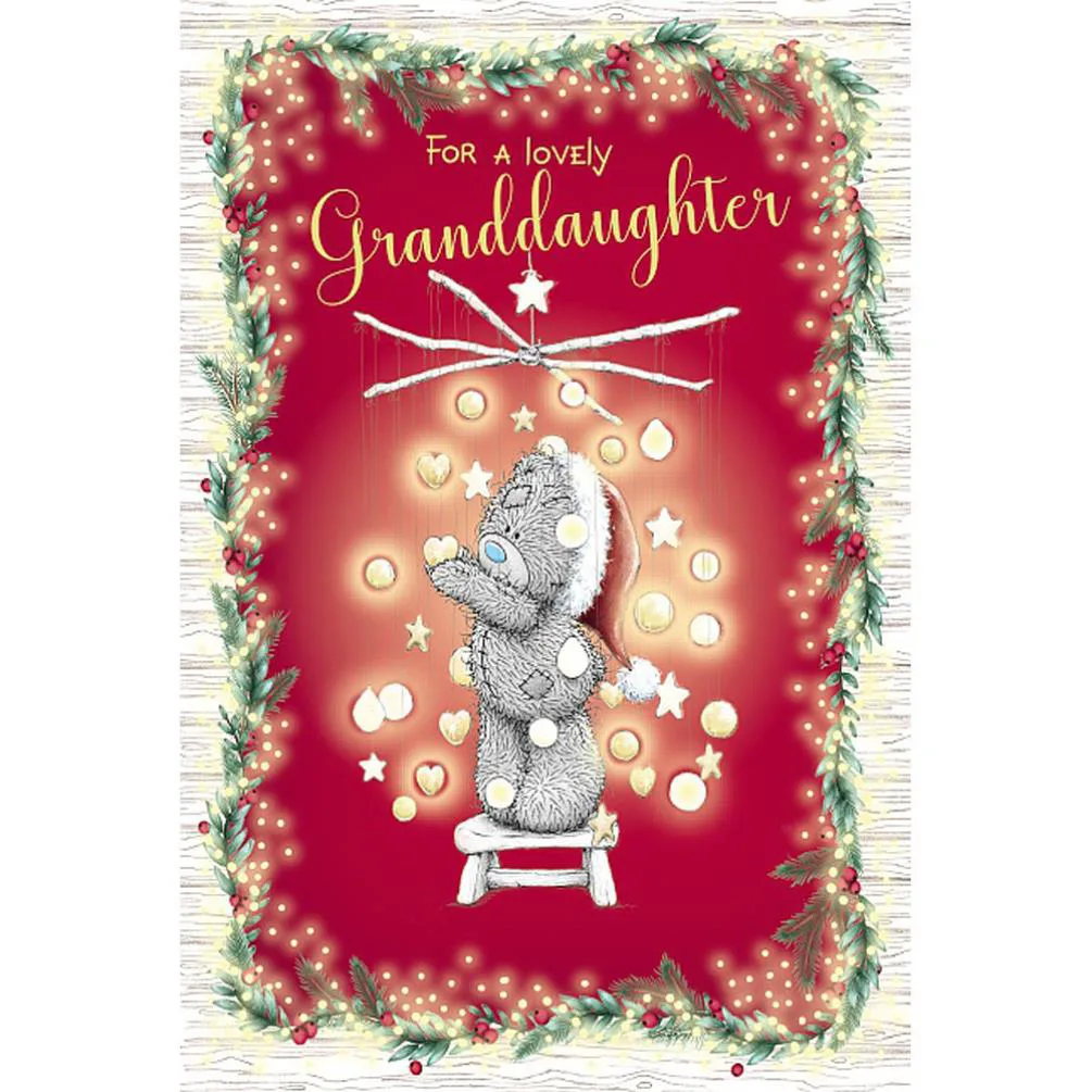 Lovely Granddaughter Me to You Bear Christmas Card