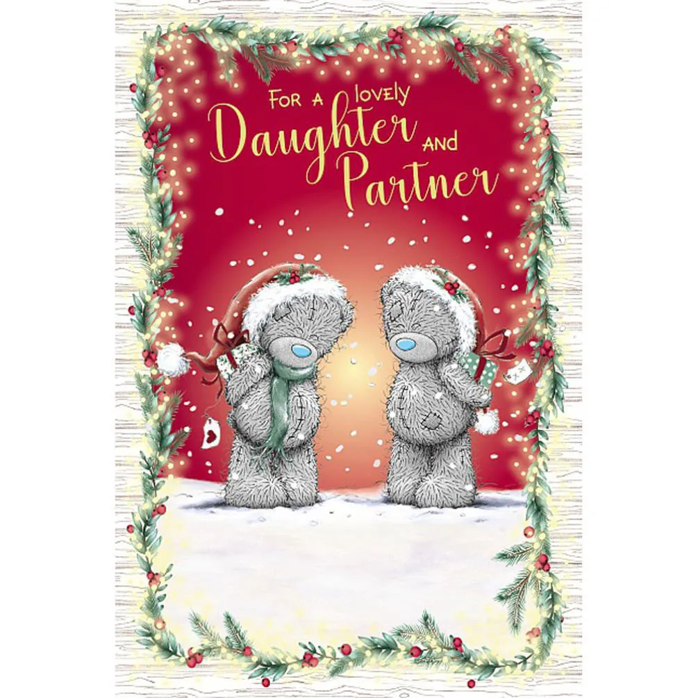 Lovely Daughter & Partner Me to You Bear Christmas Card