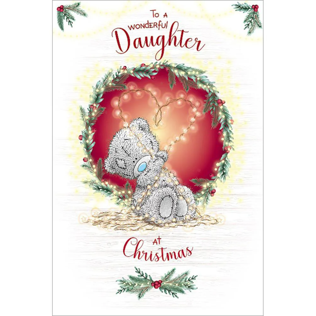 Wonderful Daughter Me to You Bear Christmas Card