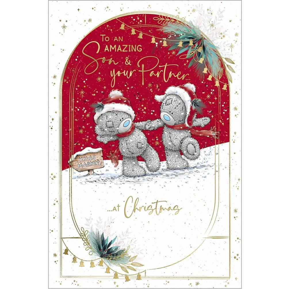 Son & Partner Me to You Bear Christmas Card