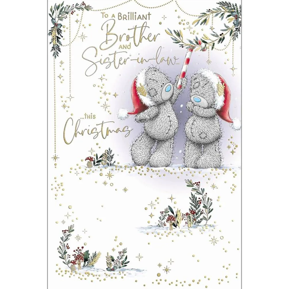 Brother &amp; Sister in Law Me to You Bear Christmas Card