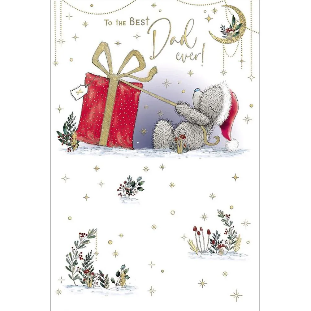 Best Dad Ever Me to You Bear Christmas Card