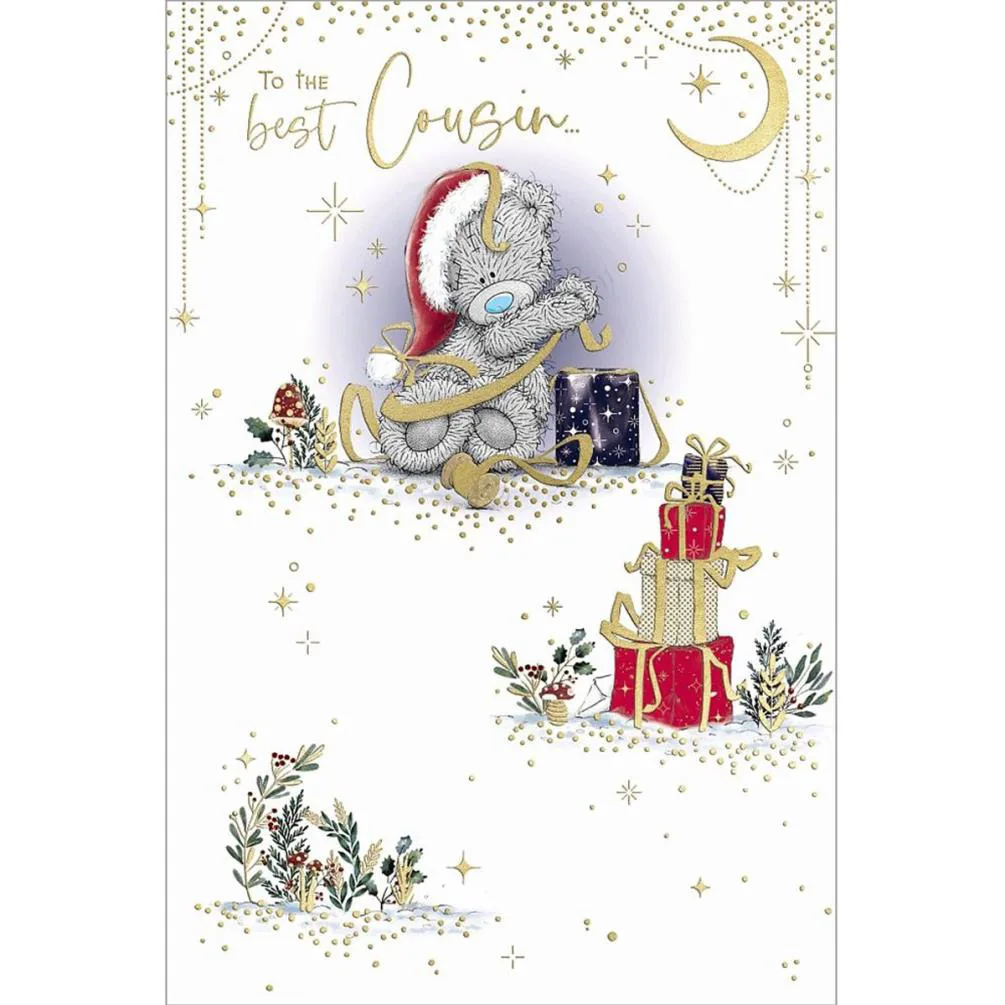 Best Cousin Me to You Bear Christmas Card