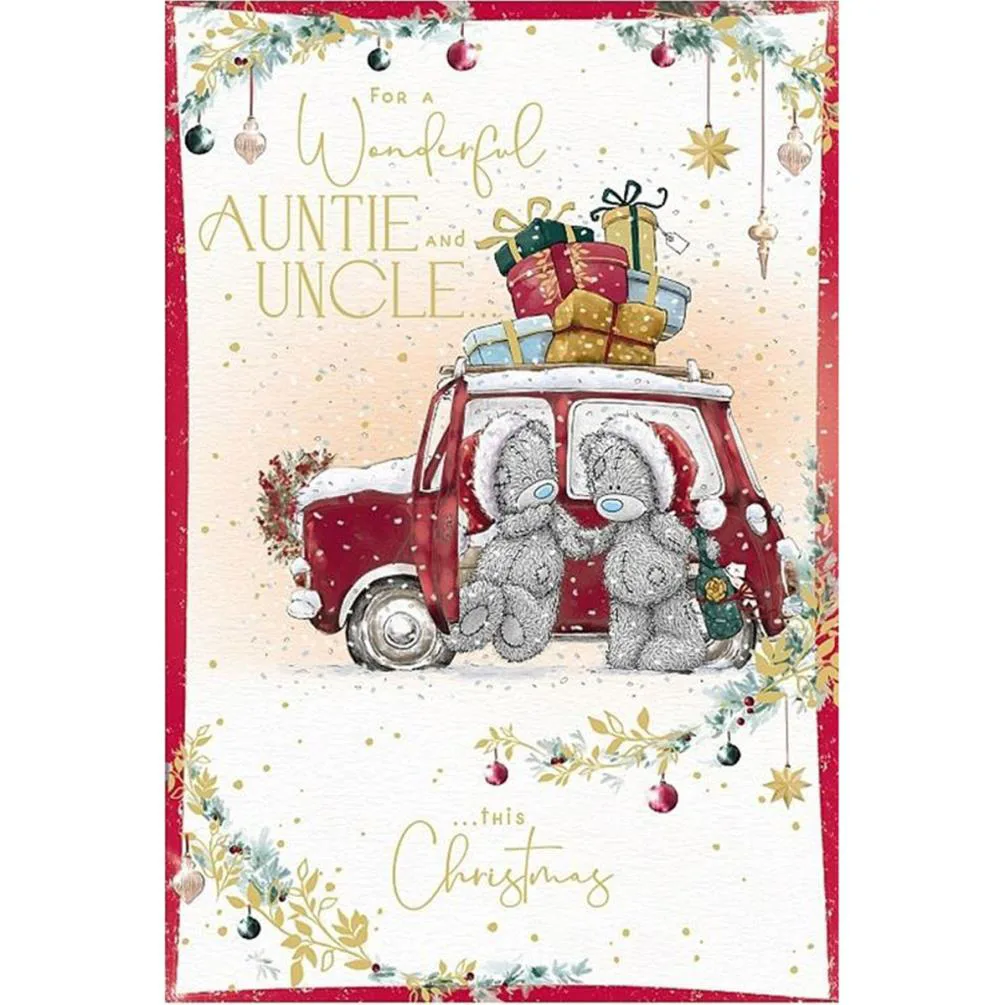 Wonderful Auntie &amp; Uncle Me to You Bear Christmas Card