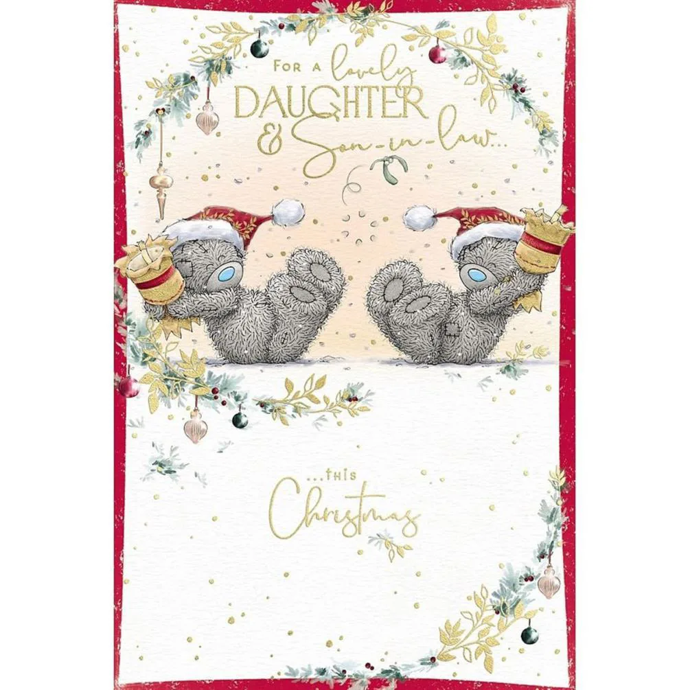 Lovely Daughter &amp; Son in Law Me to You Bear Christmas Card