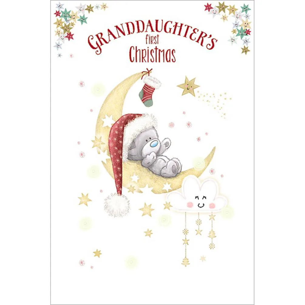 Granddaughter's 1st Christmas Tiny Tatty Teddy Me to You Bear Christmas Card