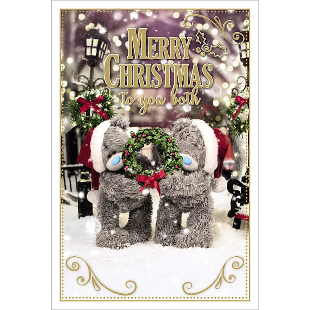 Merry Christmas To You Both Photo Finish Me to You Bear Christmas Card