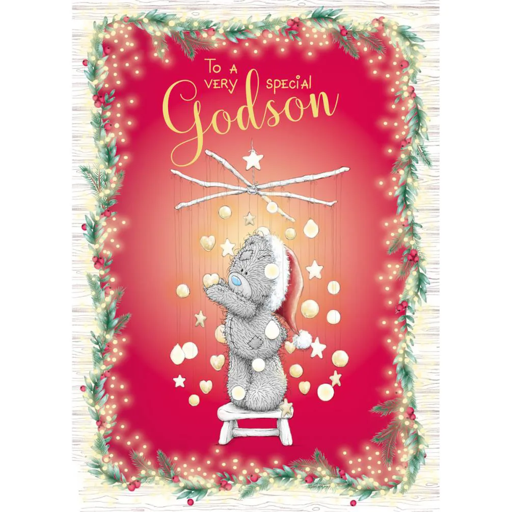Special Godson Me to You Bear Christmas Card