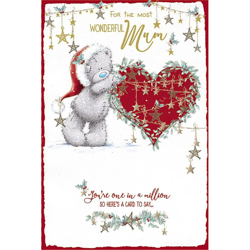 Wonderful Mum Pop Up Me to You Bear Christmas Card