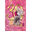 3D Holographic Pink 30th Birthday Me to You Bear Card